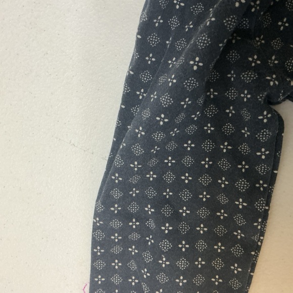 Tea Collection Size 3 Blue Geometric Long Sleeve Top 100% Cotton - Picture 3 of 5